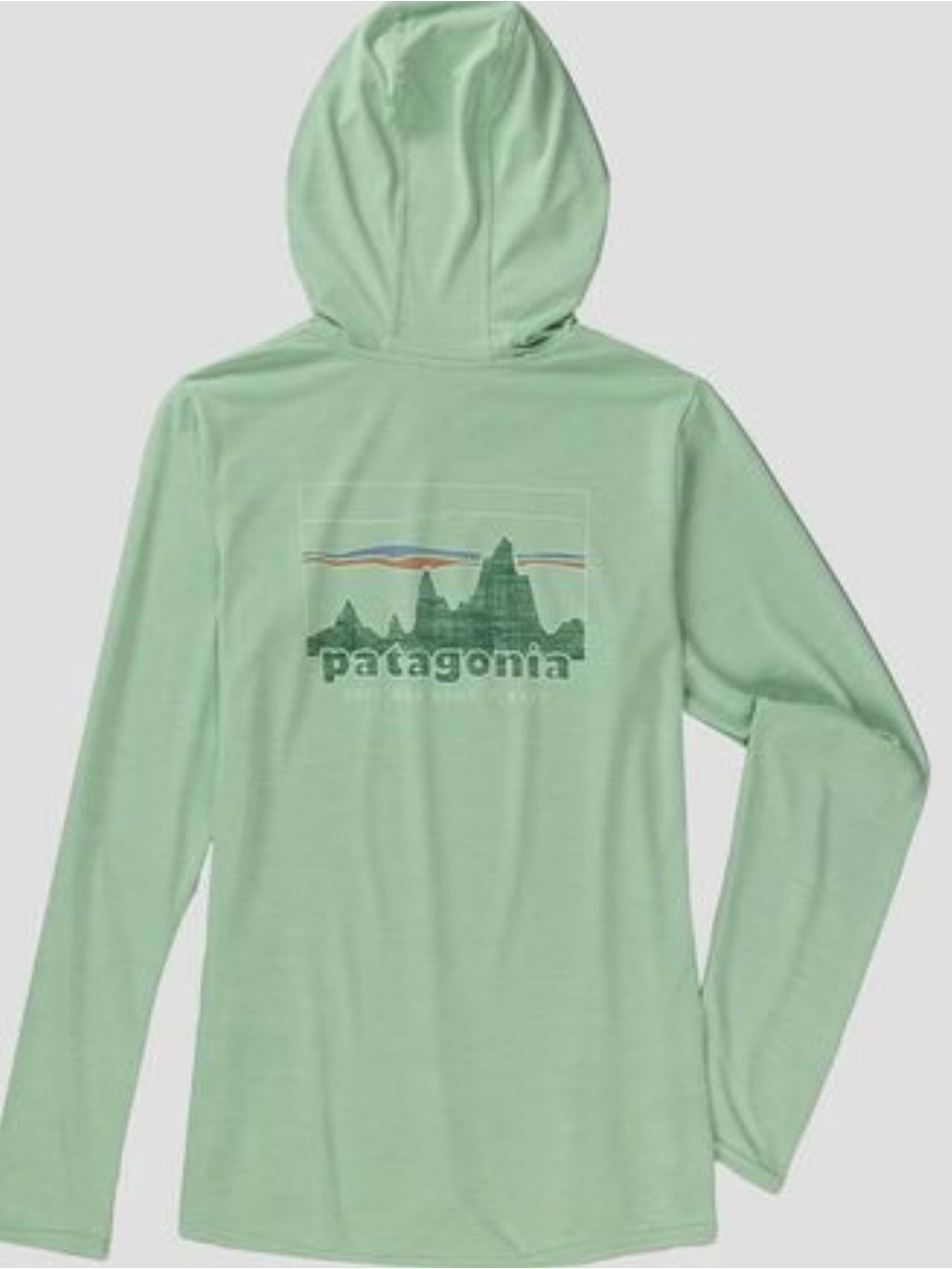 Patagonia Women’s Capilene Cool Daily Graphic Hoody Green Save Our Home Planet